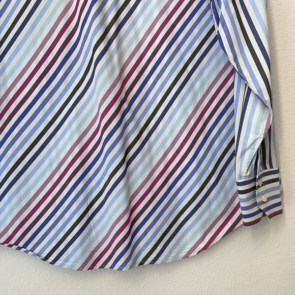 🆕 Ted Baker Striped Dress Shirt - Picture 7 of 10